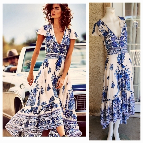 Spell Dresses & Skirts - Gorgeous‎ Spell HP Bluebird. Peacocks and florals in bright, bold hues of blue